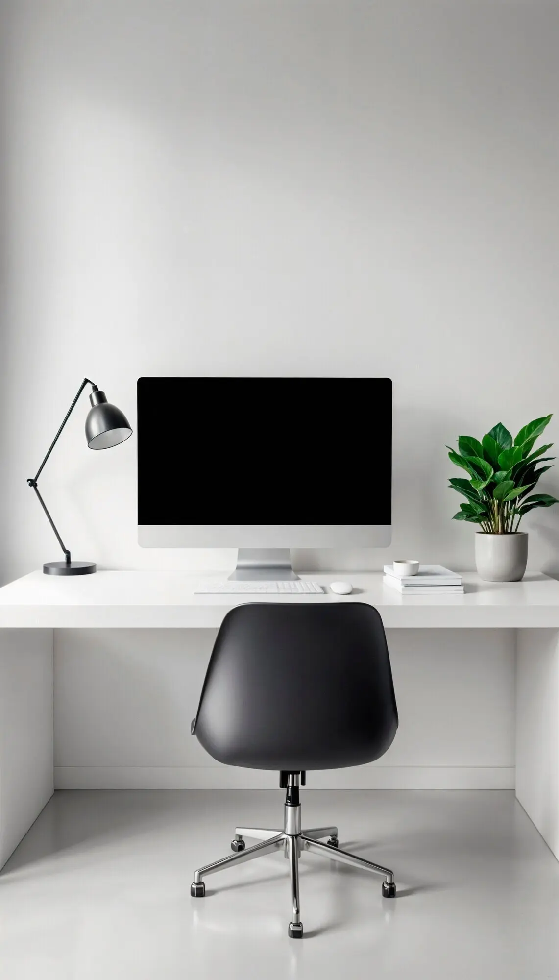 Минималистичное домашнее рабочее место